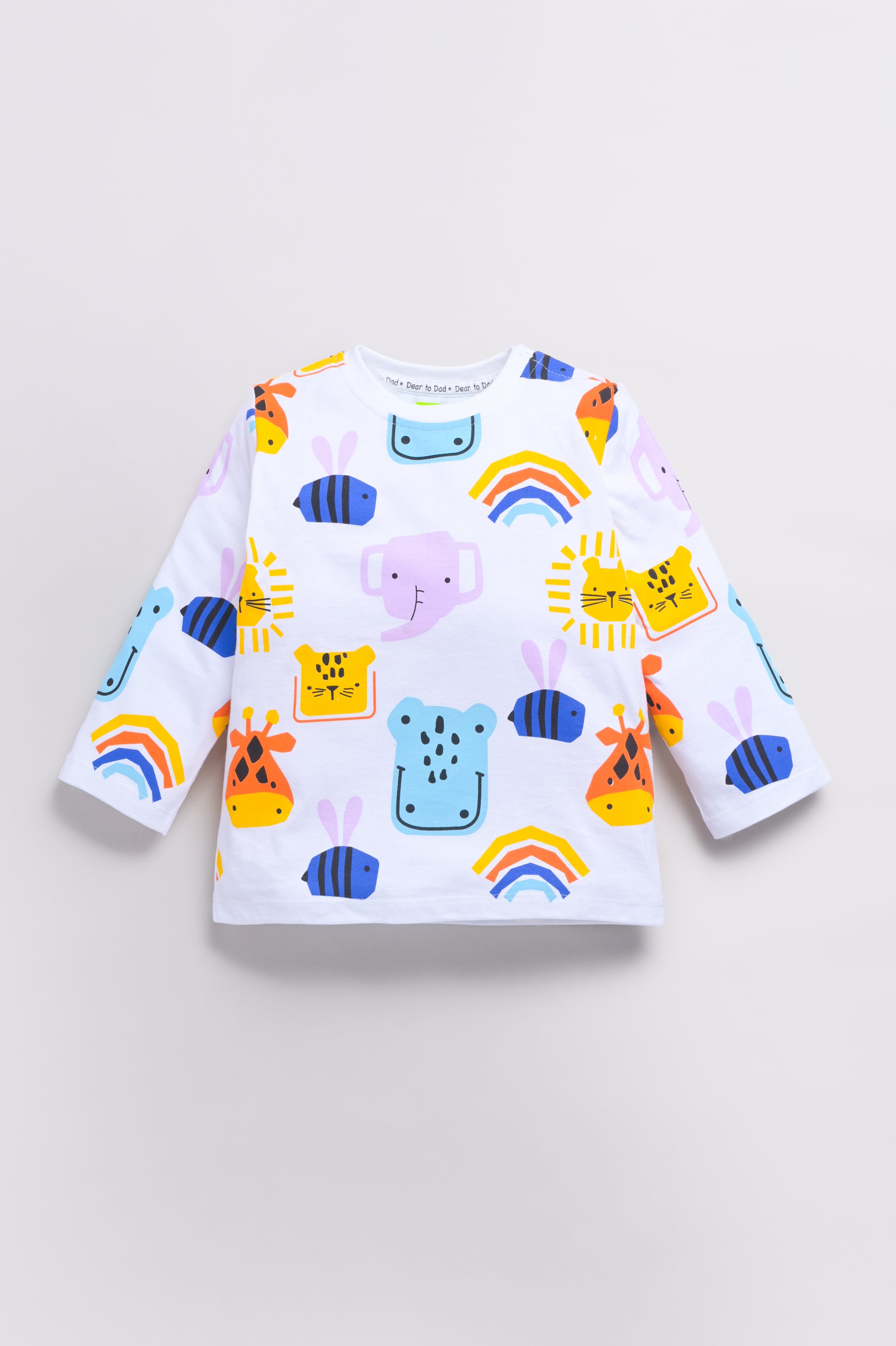 DTD Pure Cotton Full Sleeve All Over Printed Boys Night Suit B-FS-NS-18