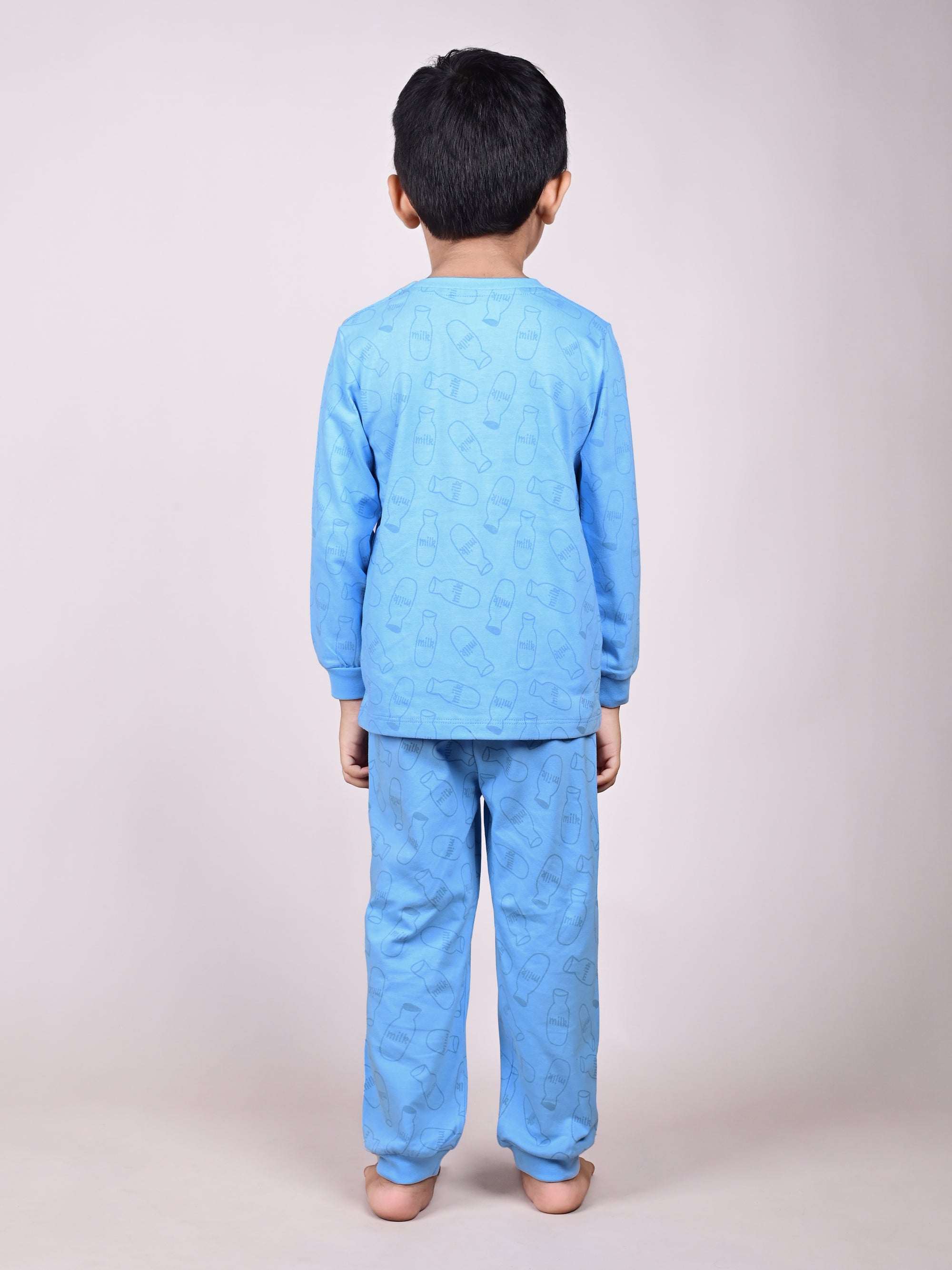 DTD Pure Cotton Full Sleeve All Over Printed Boys Night Suit B-FS-NS-37A&B