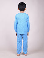 DTD Pure Cotton Full Sleeve All Over Printed Boys Night Suit B-FS-NS-37A&B