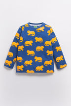 DTD Pure Cotton Full Sleeve All Over Printed Boys Night Suit B-FS-NS-06