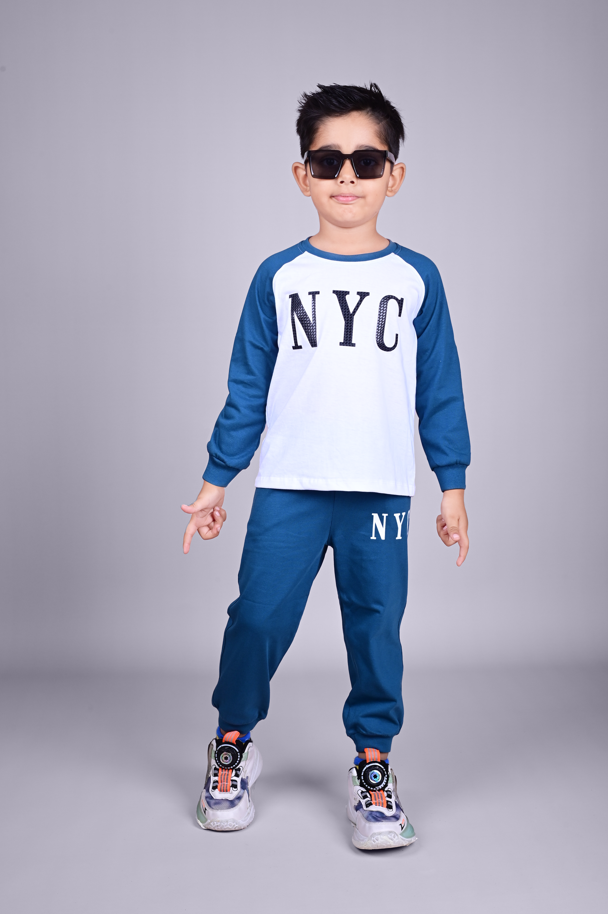 DTD Pure Cotton Full Sleeve All Over Printed Boys Night Suit B-FS-NS-38A & 38B