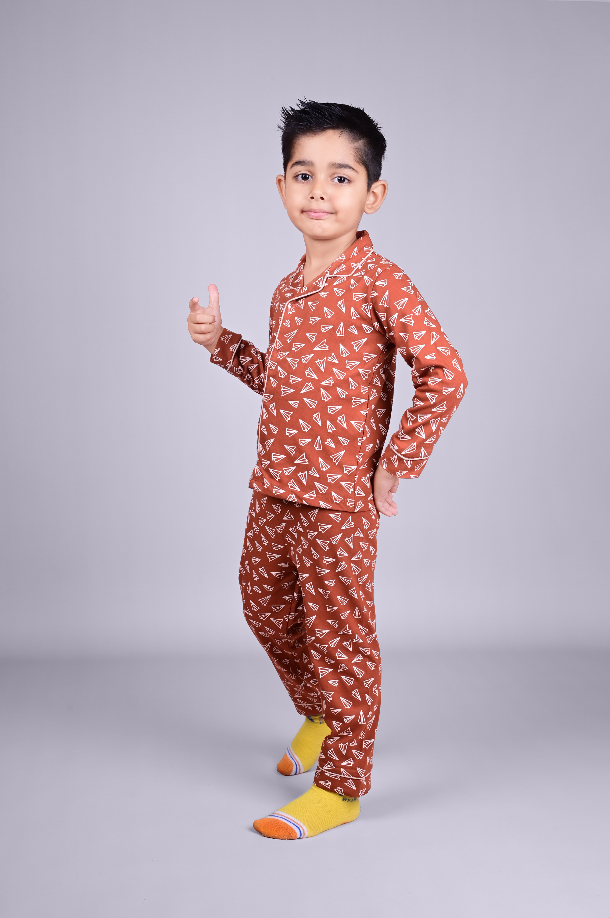 DTD All Over Airplane Printed Baby Boys Night Suit ON-B-FS-NS-26&27