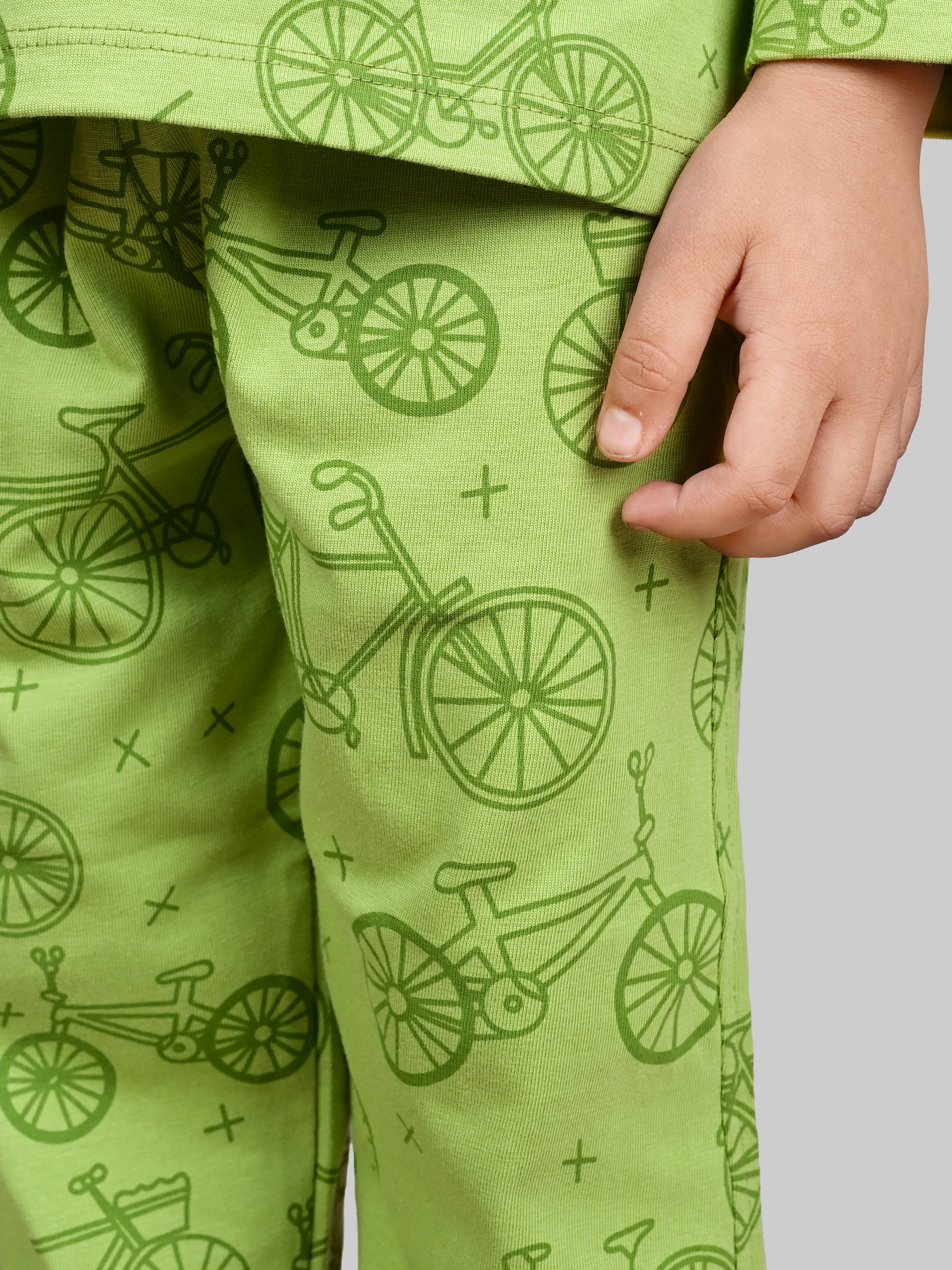 DTD Pure Cotton Full Sleeve All Over Printed Boys Night Suit B-FS-NS-19&20