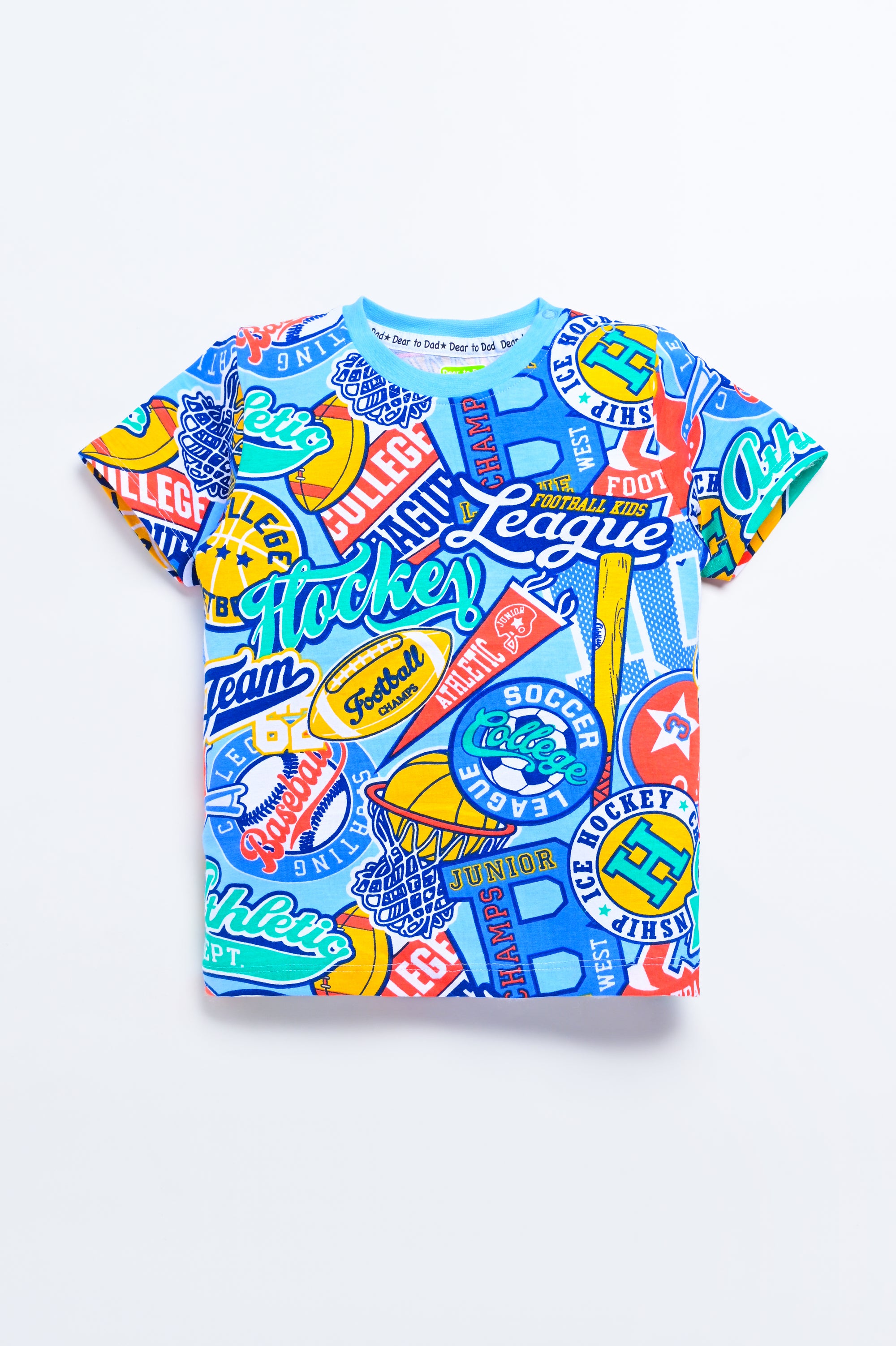 Dear To Dad Pure Cotton AOP Printed Half Sleeve Boys Co-ord Set HS-COS-08