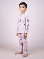 DTD Pure Cotton Full Sleeve All Over Printed Boys Night Suit B-FS-NS-13