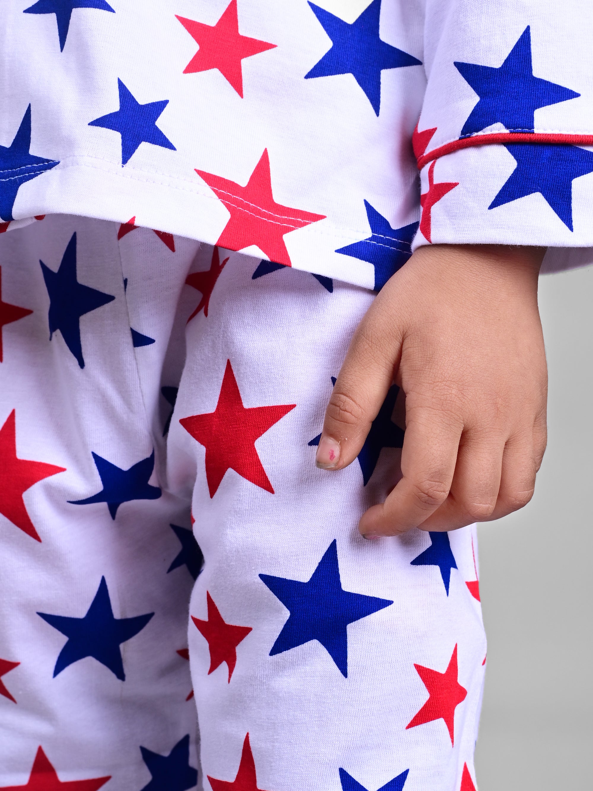 DTD Pure Cotton Full Sleeve All Over Printed Boys Night Suit B-FS-NS-30