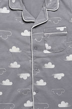 DTD Pure Cotton Full Sleeve All Over Printed Boys Night Suit B-FS-NS-24&25