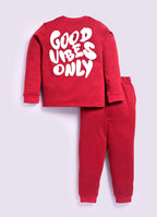 DTD Pure Cotton Full Sleeve All Over Printed Boys Night Suit B-FS-NS-34A & 34B