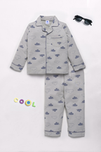 DTD Pure Cotton Full Sleeve All Over Printed Boys Night Suit B-FS-NS-24&25