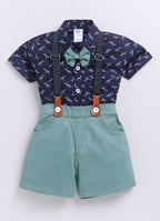 DTD Pure Cotton Half Sleeve Boys Dungaree ON-B-HSD-811