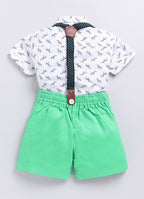DTD Pure Cotton Half Sleeve Boys Dungaree ON-B-HSD-811
