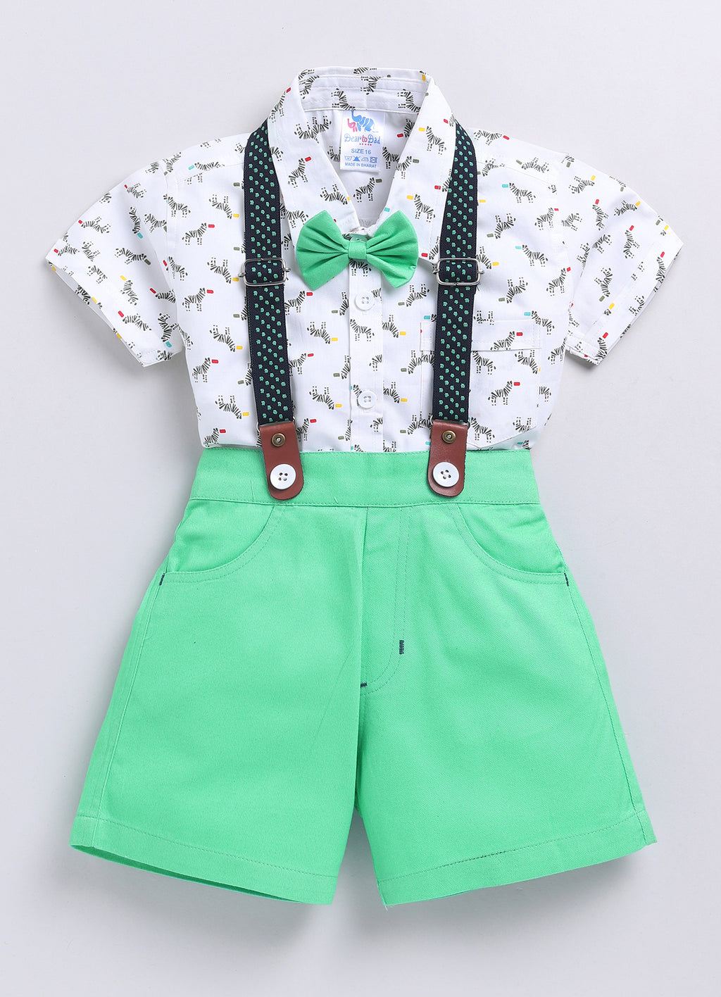 DTD Pure Cotton Half Sleeve Boys Dungaree ON-B-HSD-811