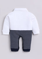 Dear To Dad Pure Cotton Peach Color Panda Printed Baby Romper S-09BA&BB