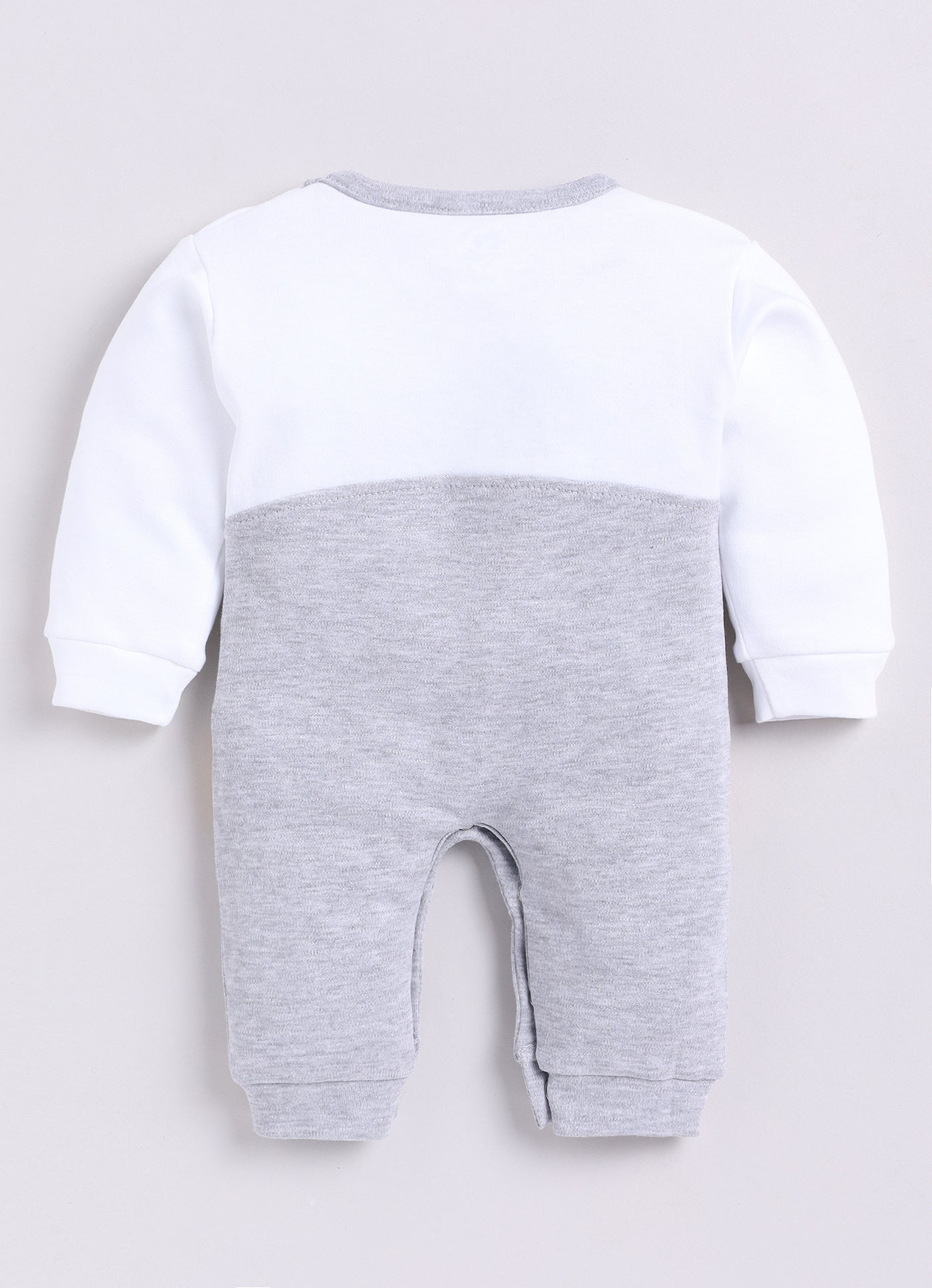 Dear To Dad Pure Cotton White Color Bear Printed Full Sleeve Baby Romper S-14AA&AB