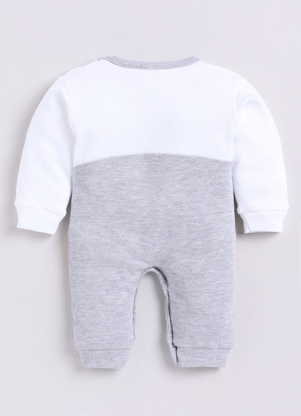 Dear To Dad Pure Cotton White Color Bear Printed Full Sleeve Baby Romper S-14AA&AB
