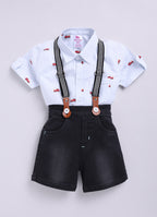 DTD Pure Cotton Half Sleeve Boys Dungaree ON-B-HSD-816
