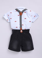DTD Pure Cotton Half Sleeve Boys Dungaree ON-B-HSD-816