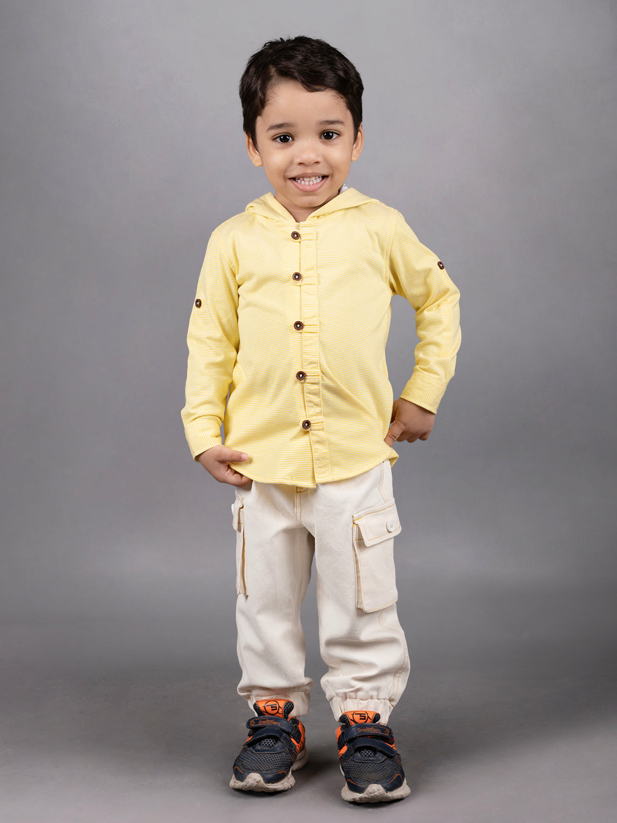 DTD Boys Full Sleeve Hoodie Shirt with Denim Pant B-FSD-836
