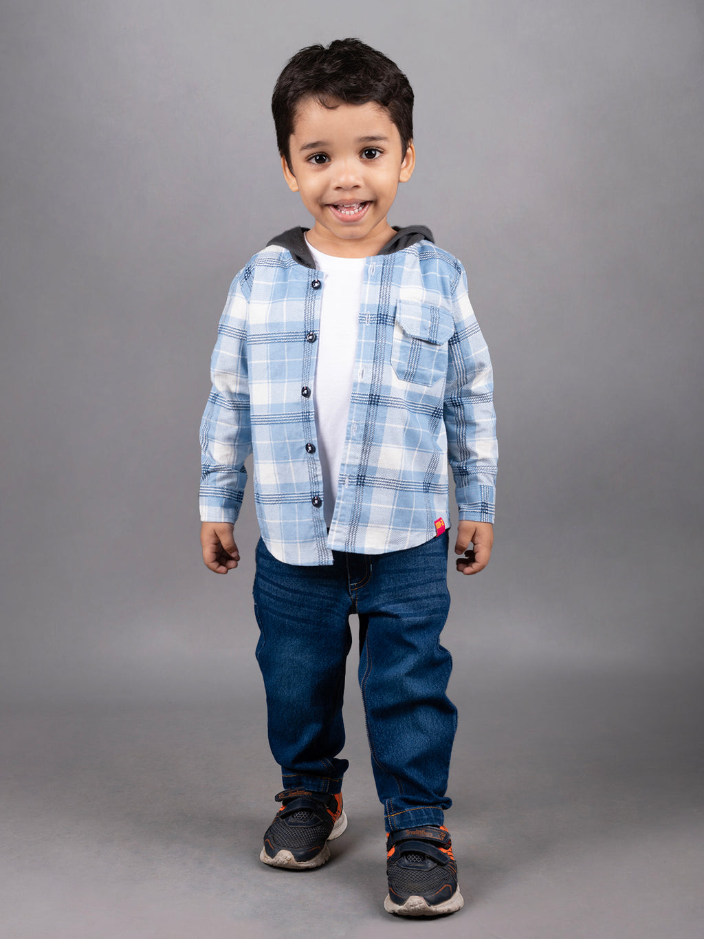 Boys Full Sleeve Three Pieces Hoodie Set with Denim Pant-TPS-F/S-119