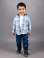 Boys Full Sleeve Three Pieces Hoodie Set with Denim Pant-TPS-F/S-119