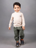 DTD Boys Full Sleeve High Neck Shirt with Denim Pant B-FST-830