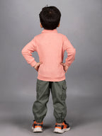 DTD Boys Full Sleeve High Neck Shirt with Denim Pant B-FST-830