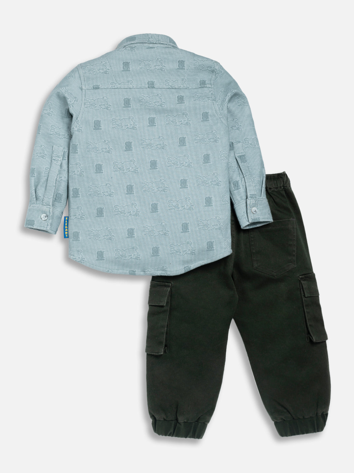 DTD Boys Full Sleeve Shirt with Side Pocket Denim Pant B-FSD-824