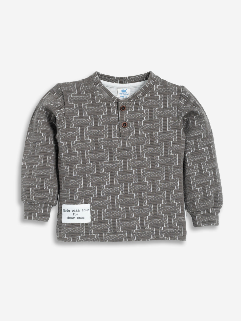 DTD Boys Full Sleeve Checkered Pattern Shirt with Grey Denim Pant B-FSD-835