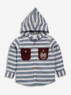 DTD Checkered Full Sleeve Hoodie set for Boys-B- FSD - 842