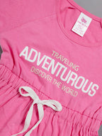 Dear To Dad Pure Cotton Pink Color Girls Frock FRK-005