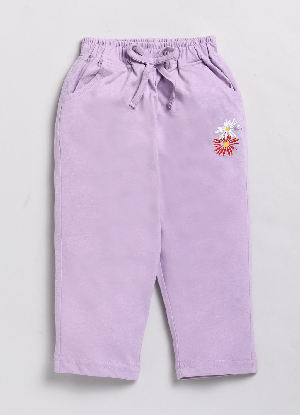 Flower All Over Printed Girls Full Sleeve Set-7130