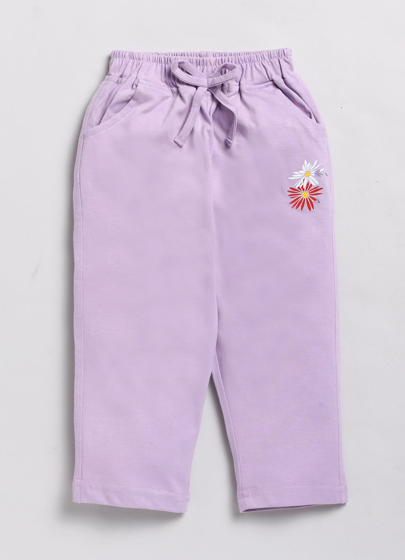 Flower All Over Printed Girls Full Sleeve Set-7130