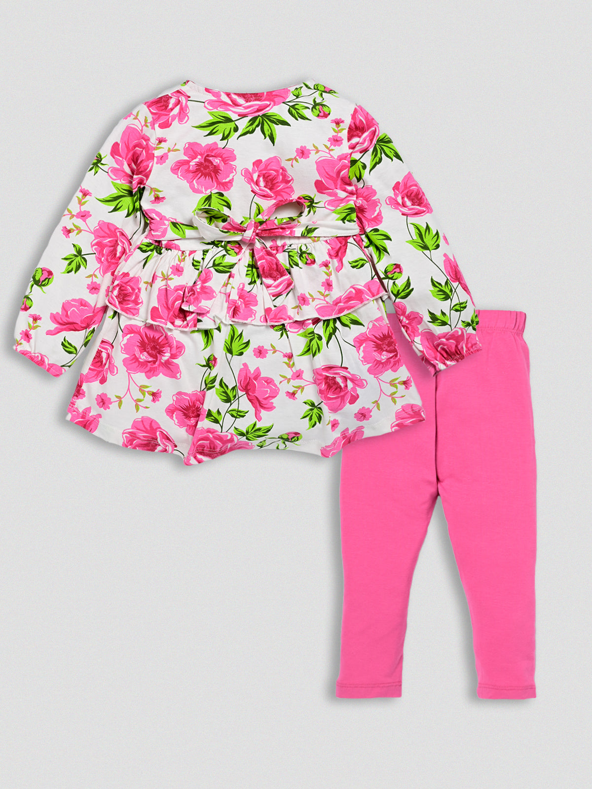 DTD Full Sleeve Cotton Frock with Lycra Laggings G-FS-046