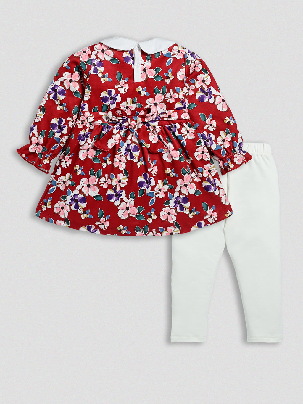 DTD Full Sleeve Cotton Frock with Lycra Laggings G-FS-055