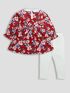 DTD Full Sleeve Cotton Frock with Lycra Laggings G-FS-055