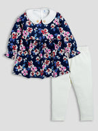 DTD Full Sleeve Cotton Frock with Lycra Laggings G-FS-055