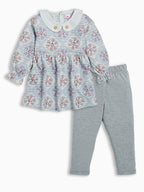 DTD Full Sleeve Cotton Frock with Lycra Laggings G-FS-054