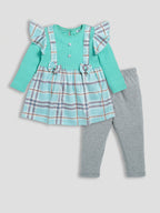 DTD Full Sleeve Cotton Frock with Lycra Laggings G-FS-053