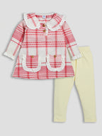 DTD Full Sleeve Cotton Frock with Lycra Laggings G-FS-042