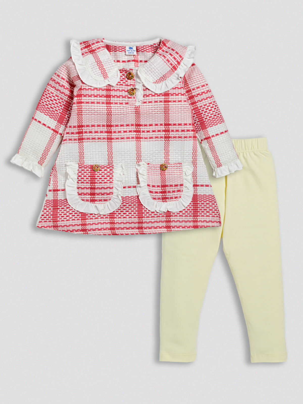 DTD Full Sleeve Cotton Frock with Lycra Laggings G-FS-042