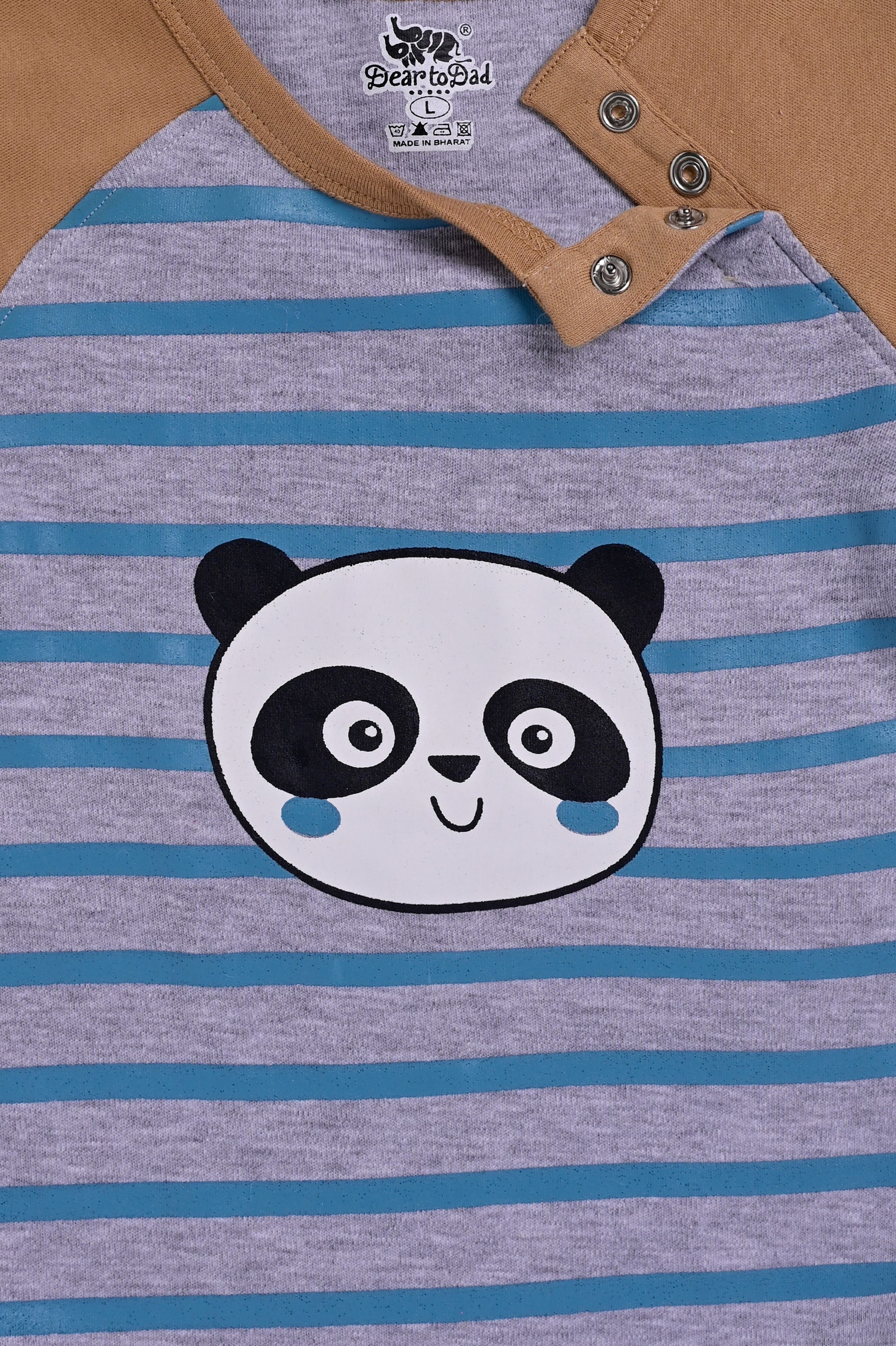 DTD Wrangler Stripe Printed Infant Baby Romper ON-B-F/S-005