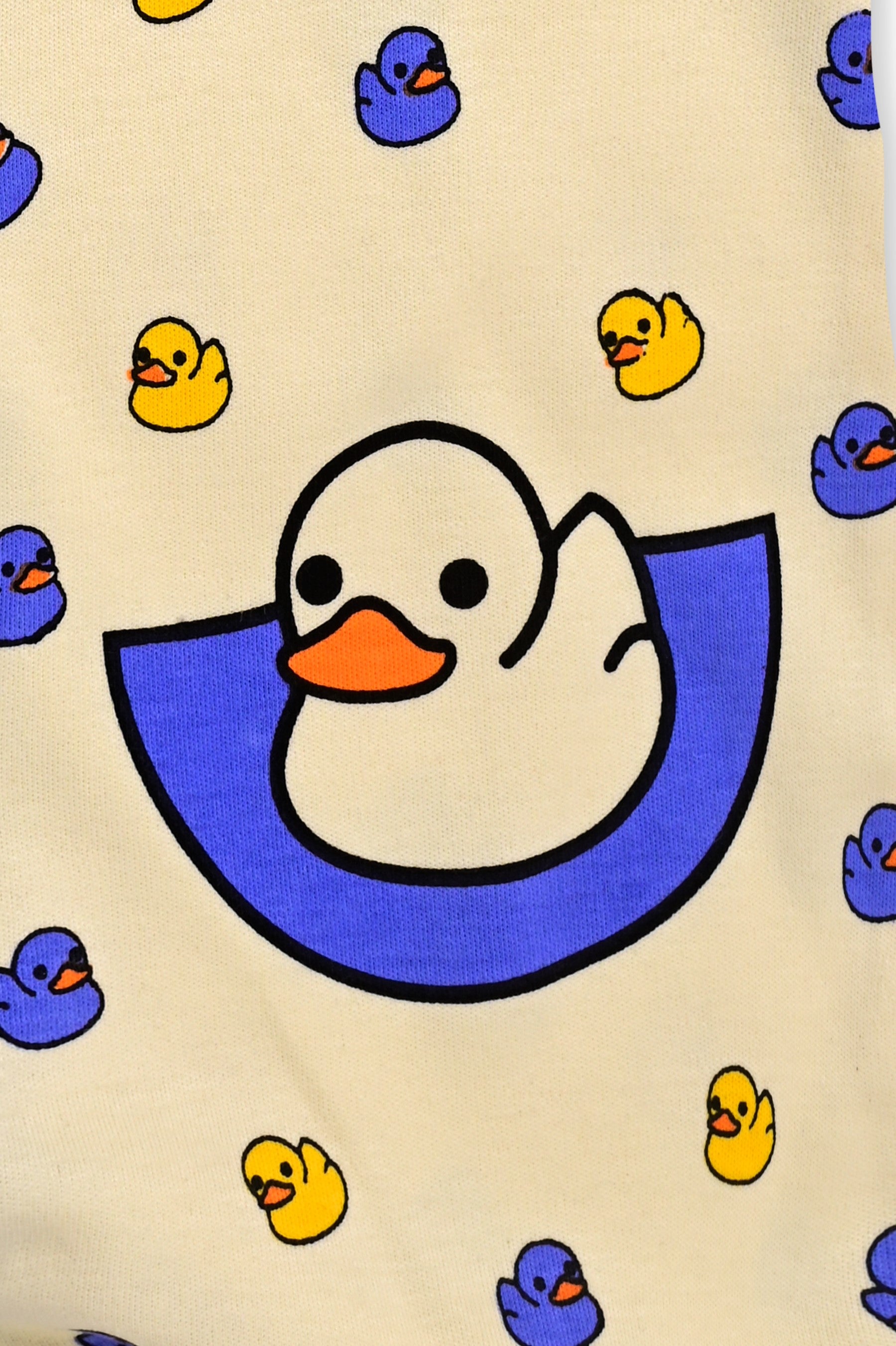 DTD Little Duck All Over Printed Infant Baby Front Open Romper ON-B-F/S-001