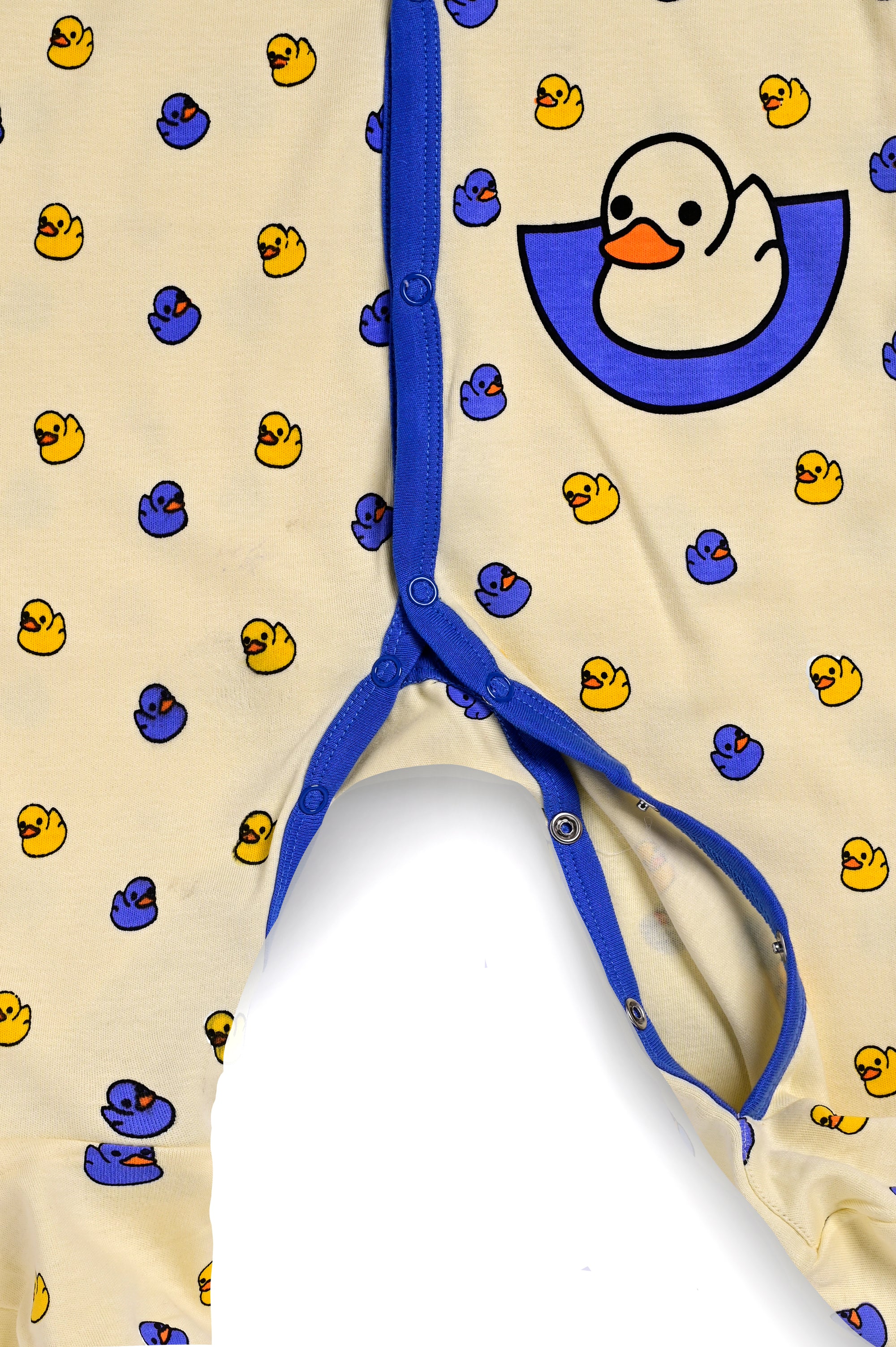 DTD Little Duck All Over Printed Infant Baby Front Open Romper ON-B-F/S-001