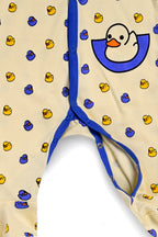 DTD Little Duck All Over Printed Infant Baby Front Open Romper ON-B-F/S-001